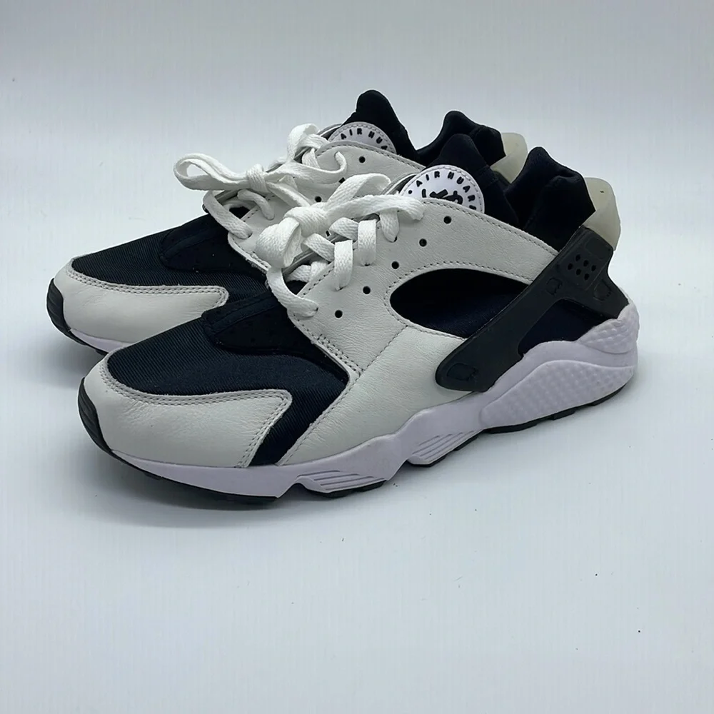 Nike Air Huarache Athletic Running Shoes Black White DD1068–001 - Picture 4 of 6